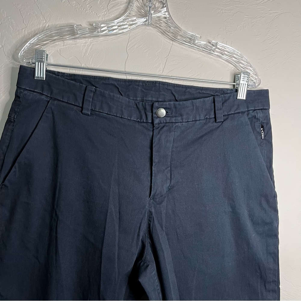 Lululemon Men’s ABC Slim Stretch Cotton Versatwill Trouser Chino Navy Blue Pants - Picture 10 of 16